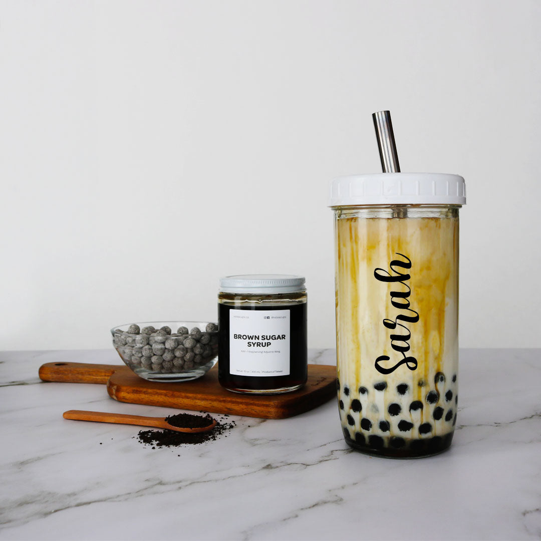 customized brown sugar bubble tea kit