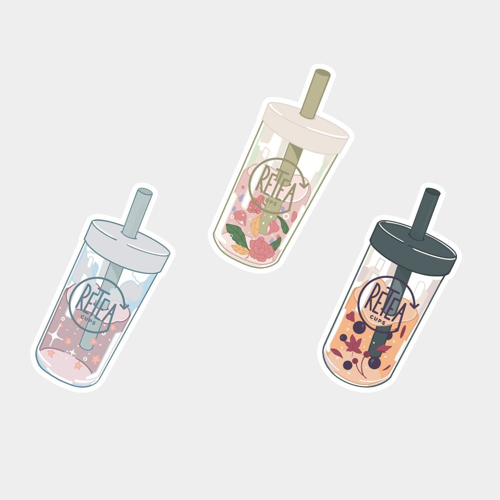 Bubble tea stickers