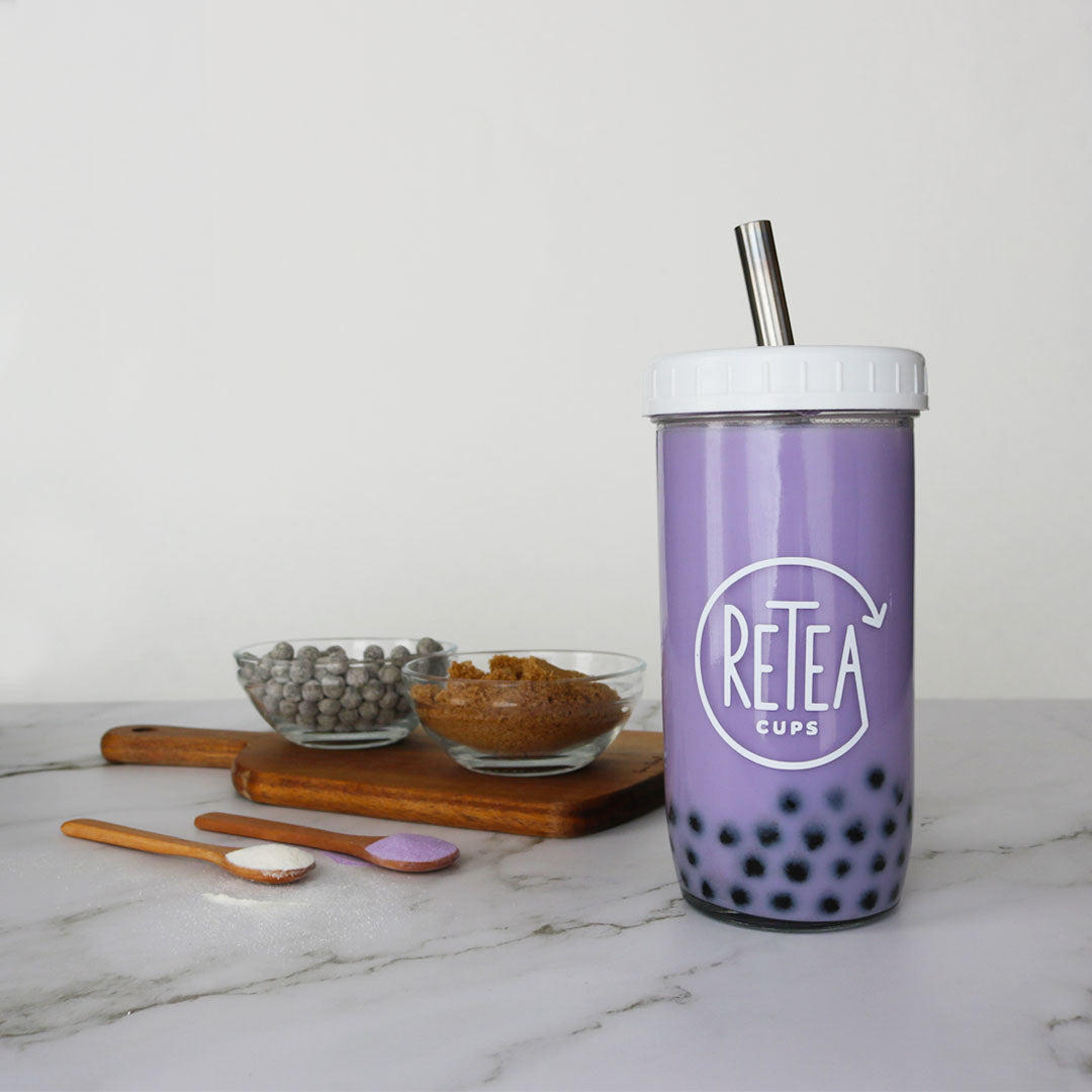 DIY Taro Bubble Tea Kit