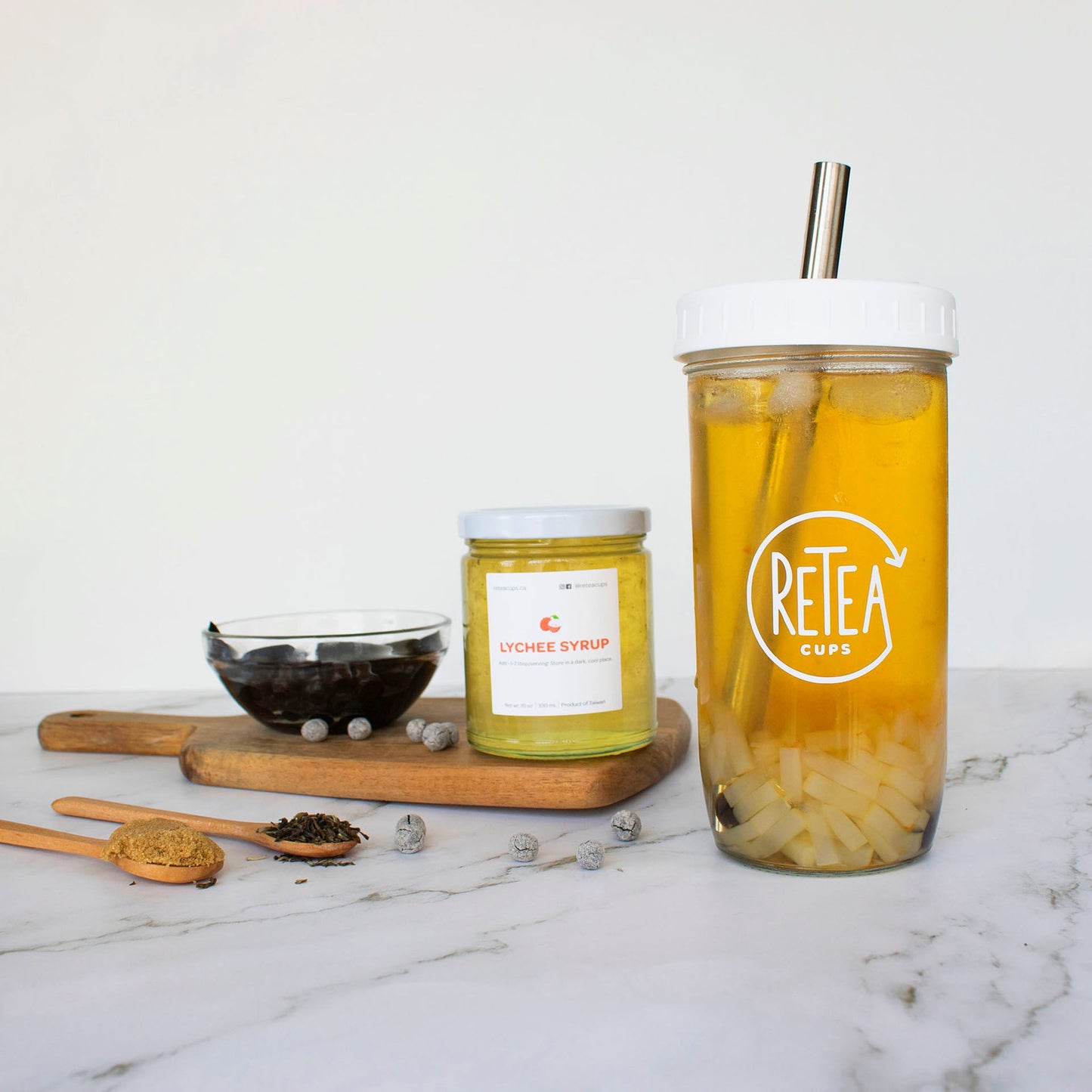 Lychee Green Tea Bubble Tea Kit