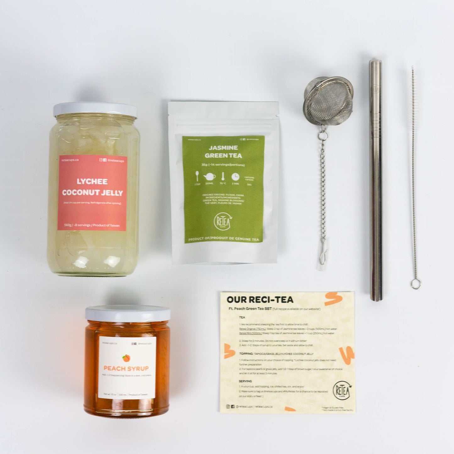 Peach Green Tea-rista Gift Set